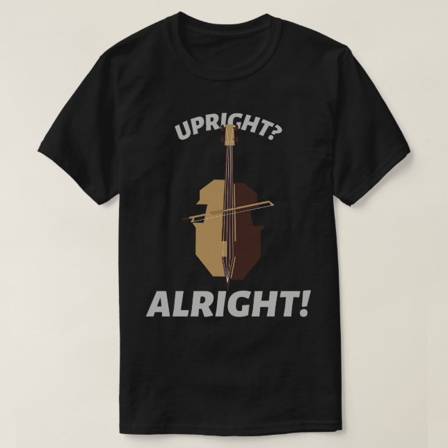 Opright Ok Dubbla Bass Player Orchestra T Shirt (Design framsida)
