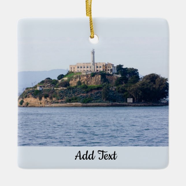 Öprison, Alcatraz Julgransprydnad Keramik (Framsida)