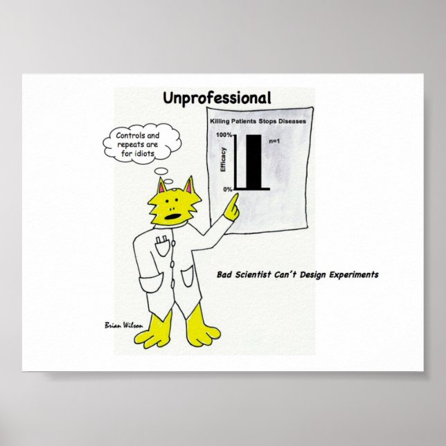 Oprofessionell: Dåliga forskare Poster (Framsidan)