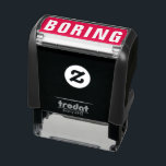 Oprofessionell Sarcasm Humor Funny Joke Självfärgande Stämpel<br><div class="desc">BORING Funny Sarcasm Humor Self Inking Frimärke - text kan anpassas. Ditt val av bläck färg. Enkel modern,  minimalistisk utformning ger höger. Sarcastic inspirational/motivational satire-citat ger en rolig kontorsgåva till medarbetare,  medarbetare,  chef,  sekreterare,  administrativ assistent,  kontorschef,  lärare osv. Lägg till lite olämpligt arbete i humor till tråkigt pappersarbete.</div>