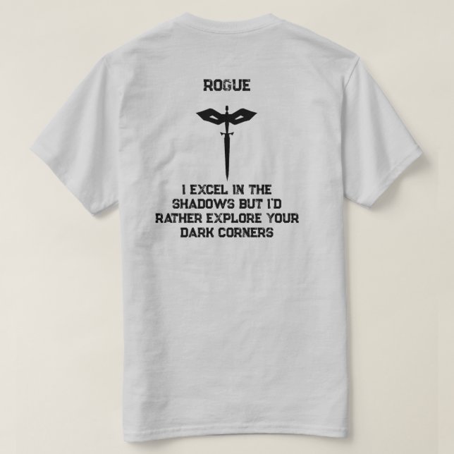 Oprovdömd Smickrande Rad T Shirt (Design baksida)