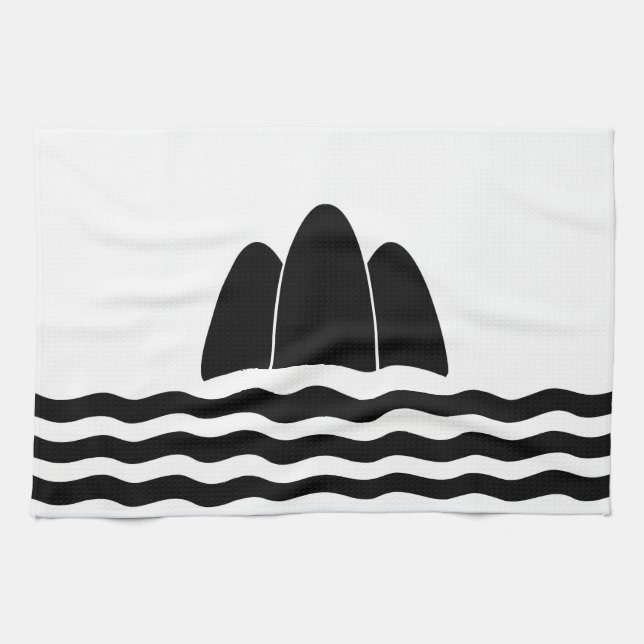 Öprovinssymbol för flagga i Gozo Malta Kökshandduk (Horisontell)