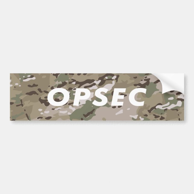OPSEC - Driftsäkerhet Bildekal (Framsidan)