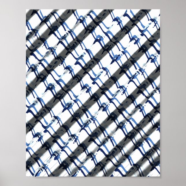 Opt art 3d Hallucinations Pattern  Poster (Framsidan)