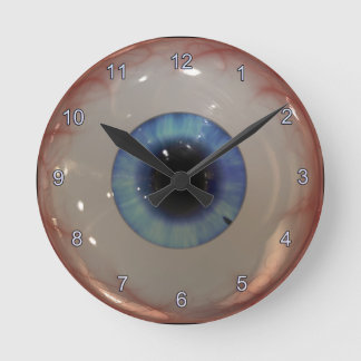 Opthamolog Öga Doktor-taloky Roligt Blue Öga Clock Rund Klocka