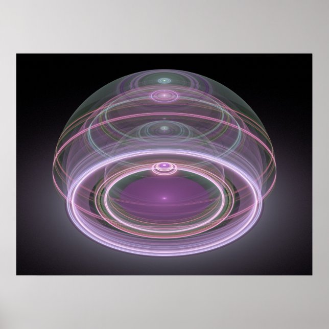 Optical Art 3D Grand Julian Fractal 08 Poster (Framsidan)