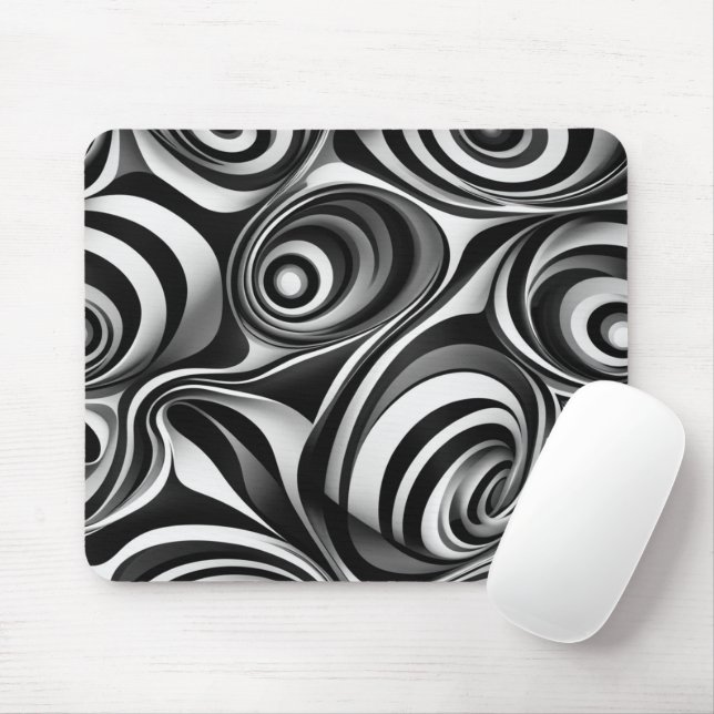 Optical Illusion Mouse Pad Musmatta (Med mus)