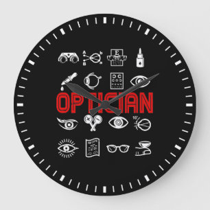 Optician Heart Optometrist Oftalmolog Stor Klocka