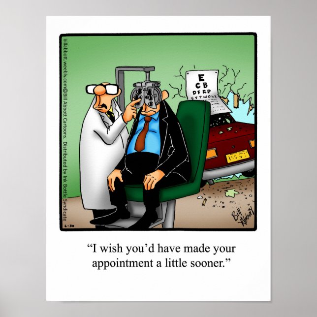 Optician Humor Poster Gift "Spectickles" (Framsidan)