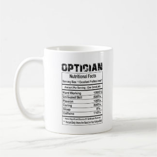 Optician Nutritional Facts 11oz Mugg