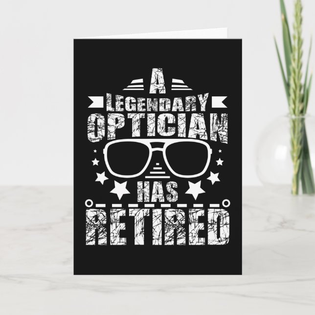 Optician Pension Kort (Framsida)