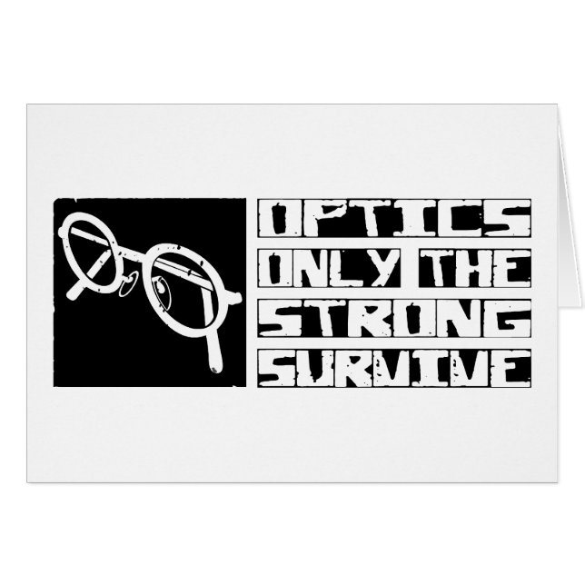 Optik överlever hälsningskort (Framsidan Horizontal)