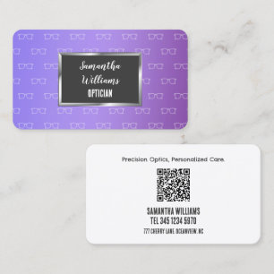 👁️ Optiker-Anpassningsbar QR Visitkort