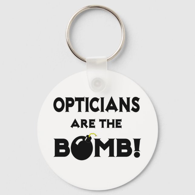 Optiker är bomben! nyckelring (Framsida)