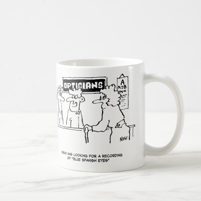 Optiker efterfrågar "Spanska ögon" Kaffemugg (Höger)