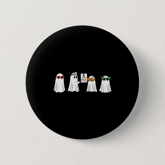 Optiker Ghost Boo Center Halloween Optiker  Knapp (Framsida)