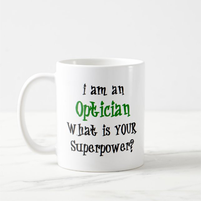 optiker kaffemugg (Vänster)