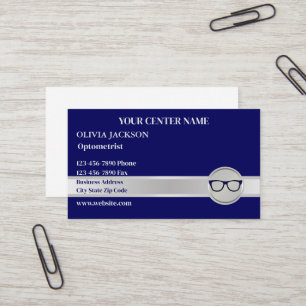 Optiker Modern Ögonläkare Synvård Visitkort