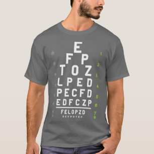 Optiker Oftalmolog Funny Optics Öga Optometr T Shirt