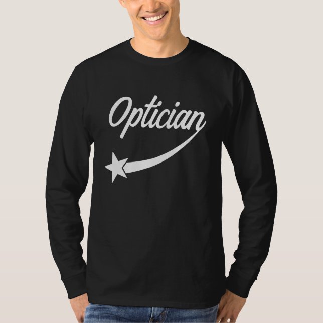 Optiker Oftalmolog Optometrist Öga Doktor Ey T Shirt (Framsida)
