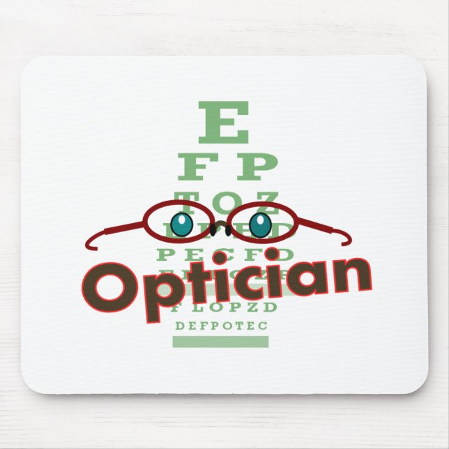 Optiker--Ögat kartlägger gåvor Musmatta (Framsidan)