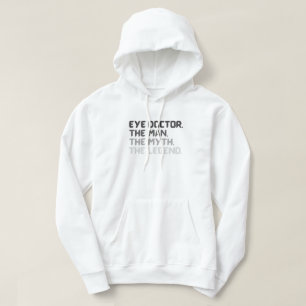 Optiker optometrist oftalmolog typografi hoodie