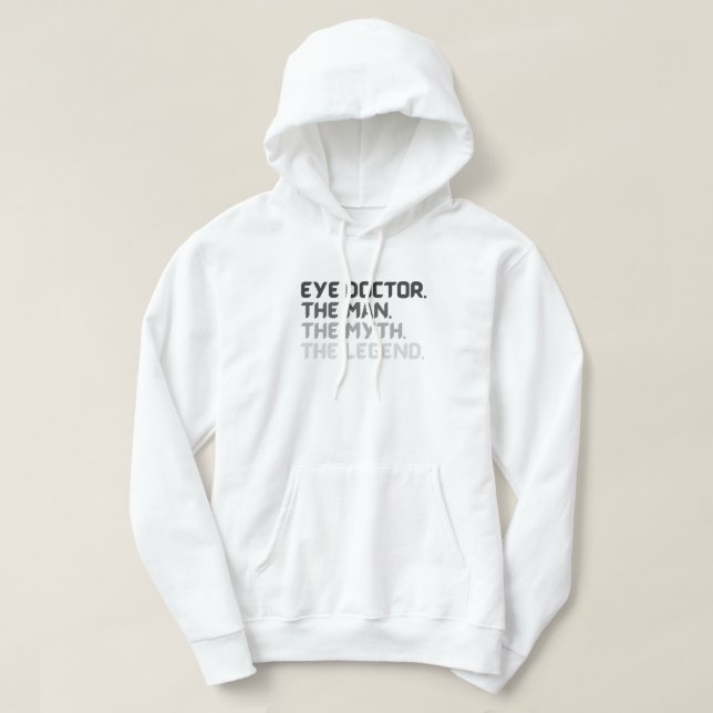 Optiker optometrist oftalmolog typografi hoodie (Design framsida)