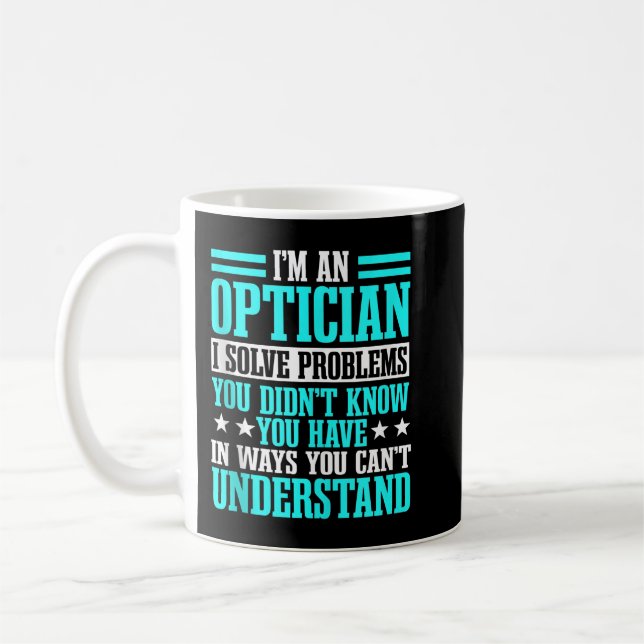Optiker Optometrister Doktor Öga Kaffemugg (Vänster)