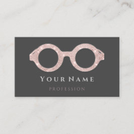 Optiker Ro Öga Optiskt glas Grått Grått Visitkort