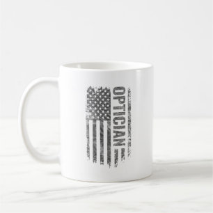 Optiker USA Flag Distressed design Kaffemugg