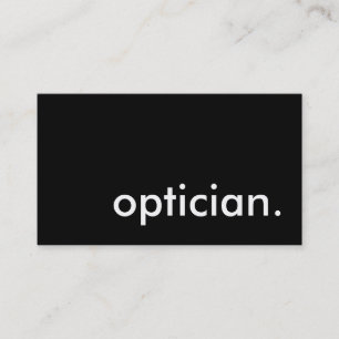 Optiker. Visitkort