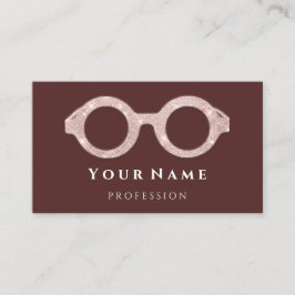 Optikerglasögon för Optiker Ro Öga Optiskt Mode Visitkort