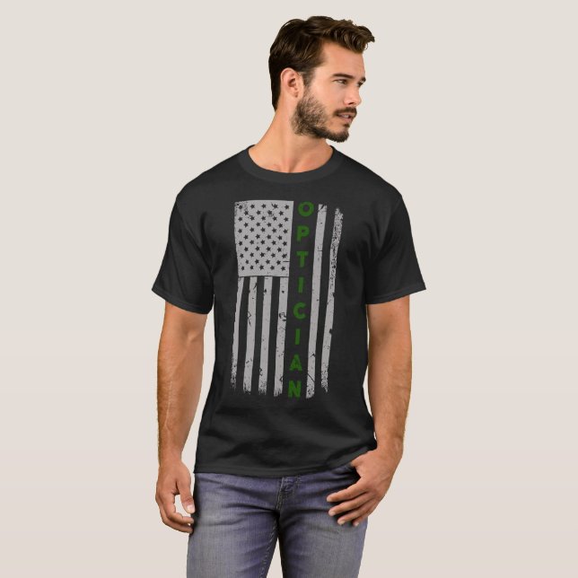 OptikerU.S.-flagga Tee (Hel framsida)