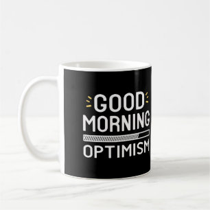 Optimera citattecken - positiv Bra på morgonen Kaffemugg
