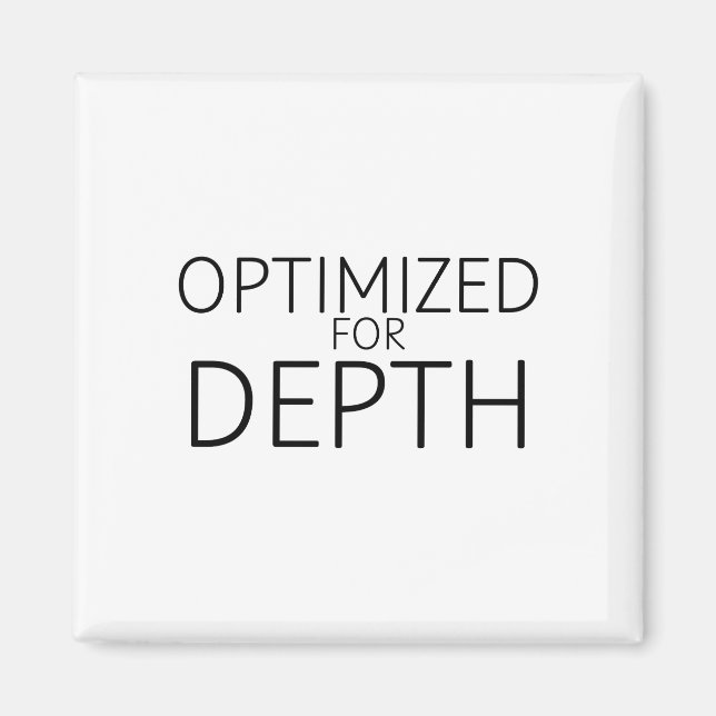Optimerad för djup minimalistisk teknisk magnet (Framsidan)
