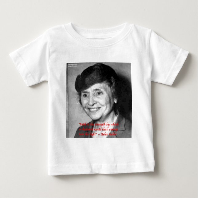 "Optimism är tron som leder till prestation. Ingen Tee Shirt (Framsida)