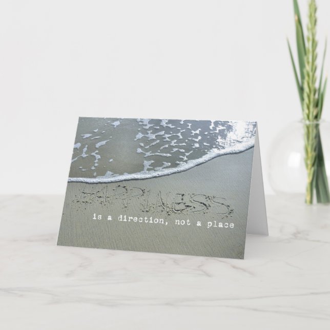 OPTIMISM-gratulationskort Tack Kort (Framsida)