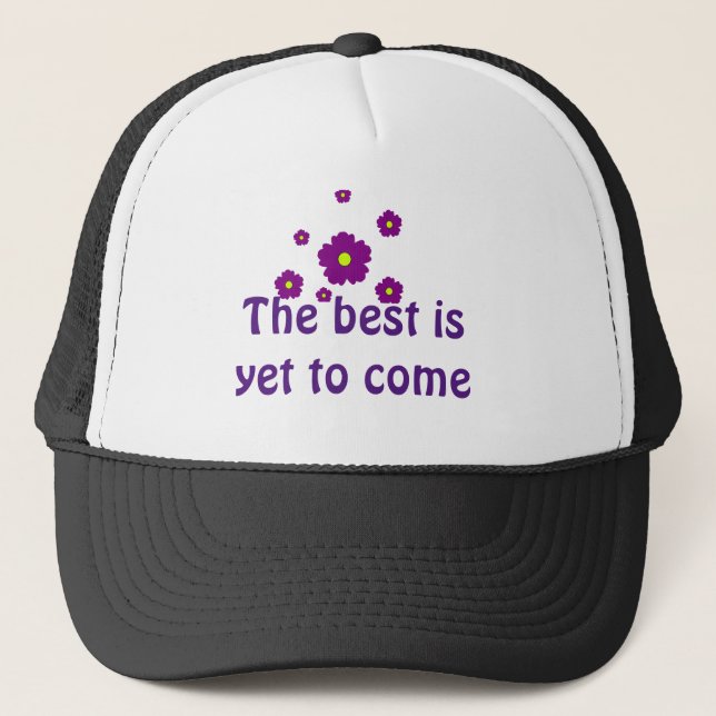 Optimism Hat: Det bästa väntar på dig Keps (Framsida)