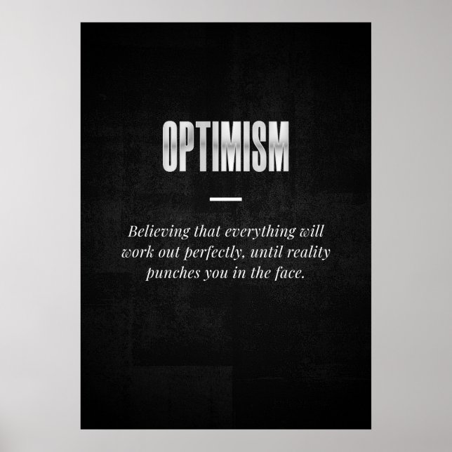 Optimism Poster (Framsidan)
