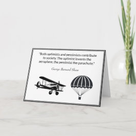 Optimist Pessimist Quote George Bernard Shaw Kort