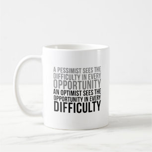 Optimistcitationstecken Kaffemugg