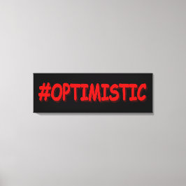 "#OPTIMISTIC" Cute Design. Köp nu Canvastryck