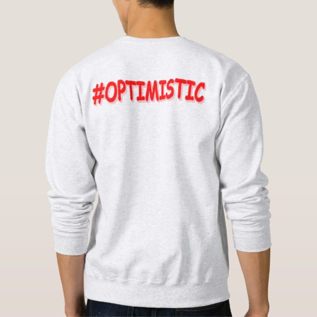 "#OPTIMISTIC" Cute Design. Köp nu Lång Ärmad Tröja (Baksida)