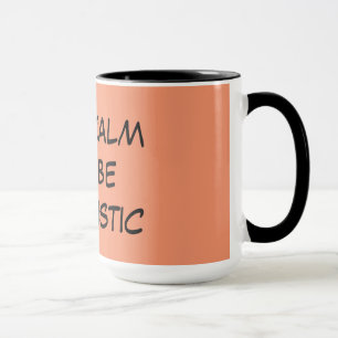 Optimistisk citationsteckenkaffemugg mugg