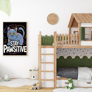 Optimistisk Kattdjur Outlook Poster