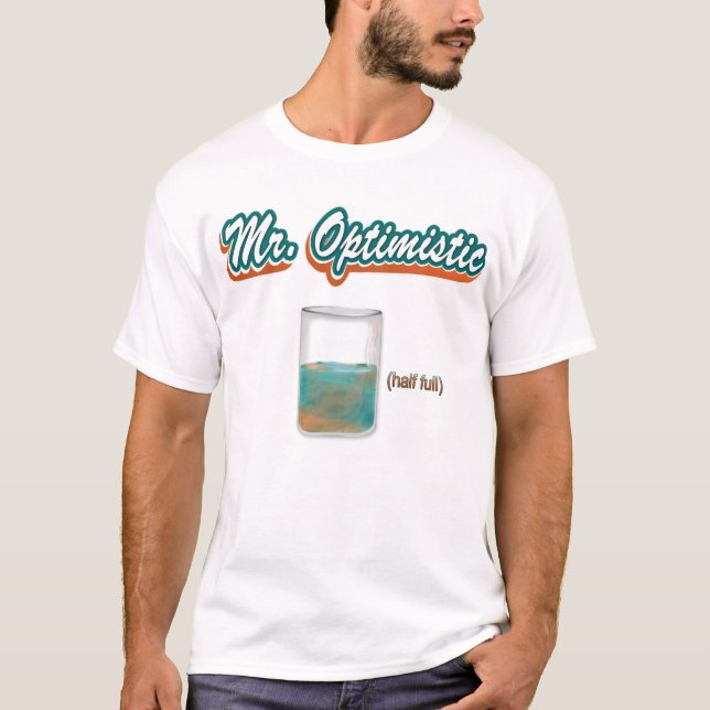 Optimistiska Herr Tee Shirt (Framsida)