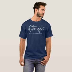 Optimistiska hjärtan ser solsken i varje storm t shirt