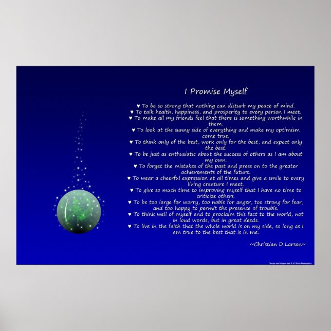 Optimist's Creed - Orb Poster (Framsidan)