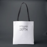 Optimized For Depth Minimalist Industrial Tygkasse<br><div class="desc">Carry your focus tools with intent. A durable,  heavy-weight cotton tote featuring the "Optimized For Depth" design—ideal for transporting hardware and tactical gear.</div>