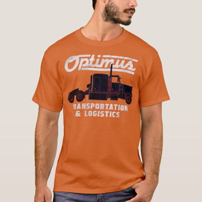 Optimus Transport Funny T Shirt (Framsida)